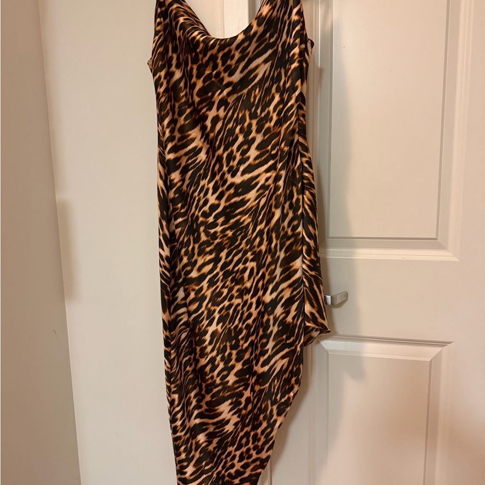 H&M Leopard Print Satin Camisole